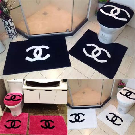 Chanel Bathroom Rug Sets 